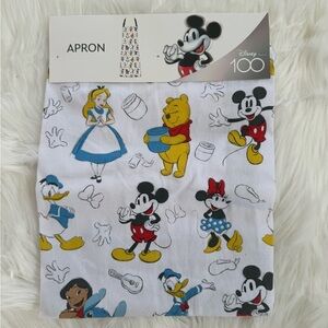 Disney Apron with Classic Characters - White, Red, Blue, Yellow